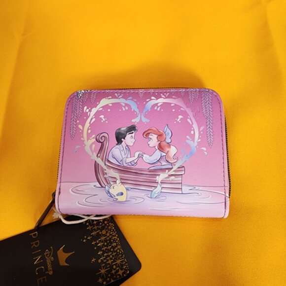 Loungefly Disney Princess Ariel & Eric Kiss The Girl the Little Mermaid Wallet - Picture 7 of 12